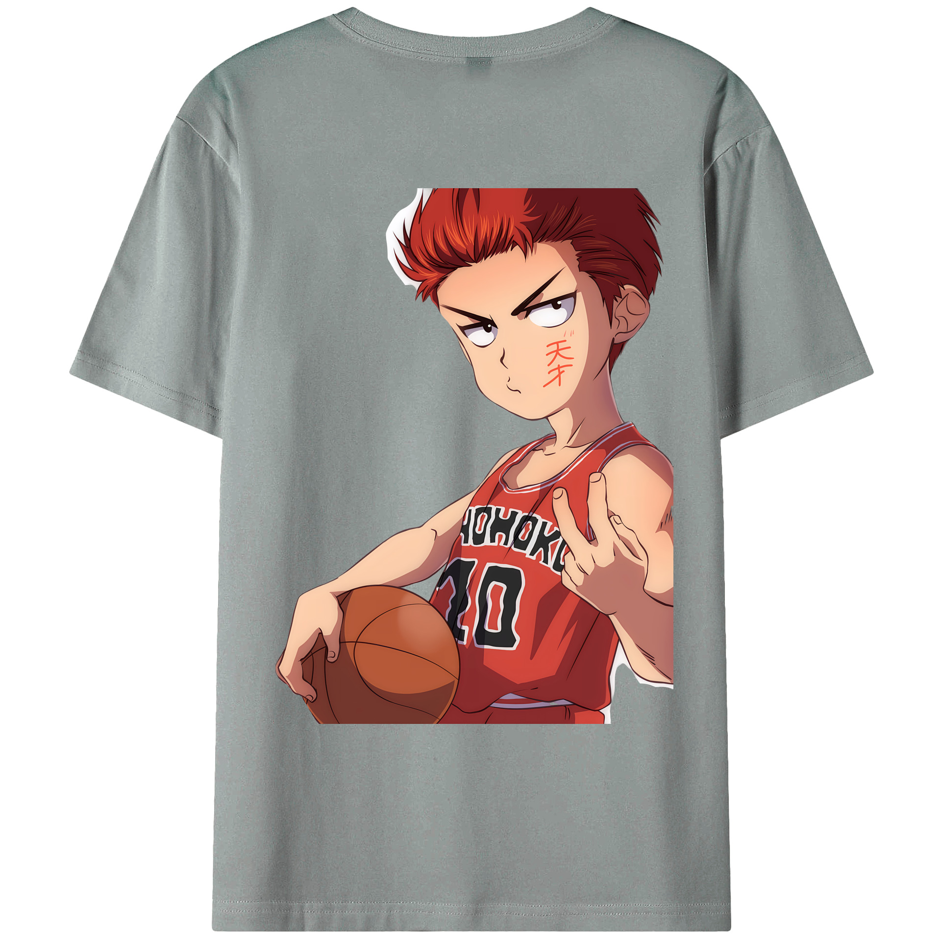 （画像用） SLAM DUNK／スラムダンク 綿100％ メンズ半袖Tシャツ（バックプリント） 通気性